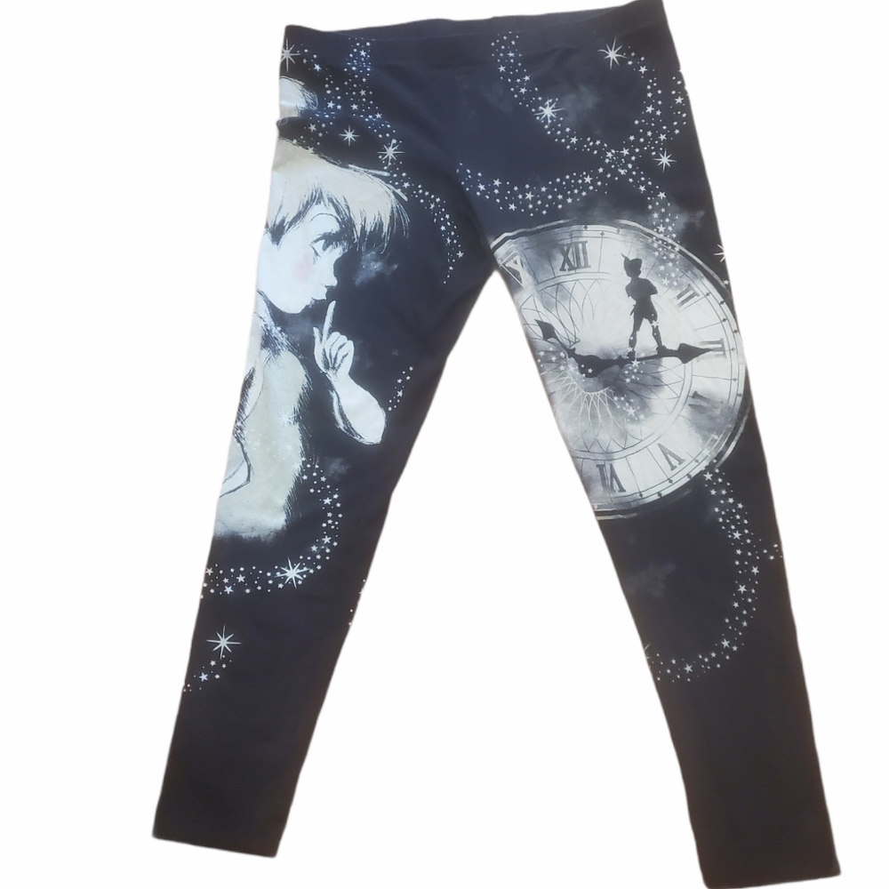 Plus Size 3X Disney Peter Pan Black Leggings